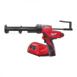 Pistolet à mastic Milwaukee M12 PCG/310C-201B + une batterie 2 Ah + chargeur + sac de transport - 4933441655